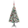 Árbol de Navidad artificial con 150 LED Verde 150 x 95 cm 3