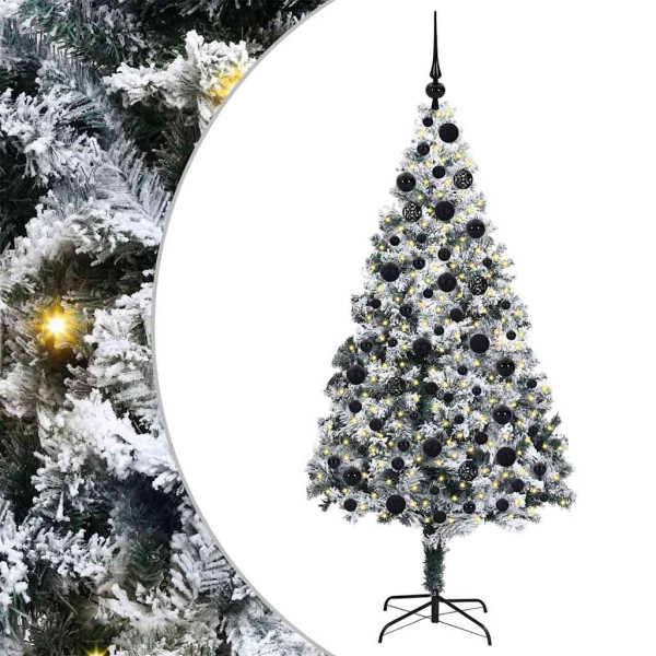 Árbol de Navidad artificial con 300 LED Verde 180 x 115 cm M 2