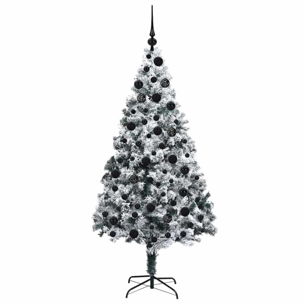 Árbol de Navidad artificial con 300 LED Verde 180 x 115 cm M 4