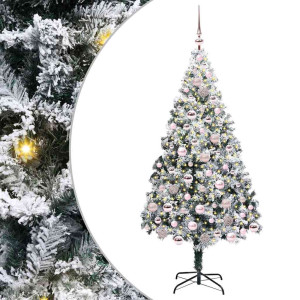 Árbol de Navidad artificial con 300 LED Verde 180 x 115 cm H