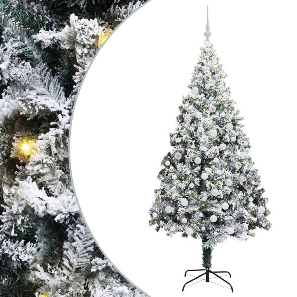 Árbol de Navidad artificial con 300 LED Verde 180 x 115 cm M 2