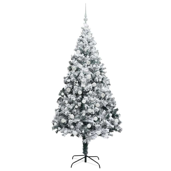 Árbol de Navidad artificial con 300 LED Verde 180 x 115 cm M 4