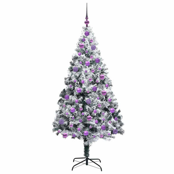 Árbol de Navidad artificial con 300 LED Verde 180 x 115 cm M 4