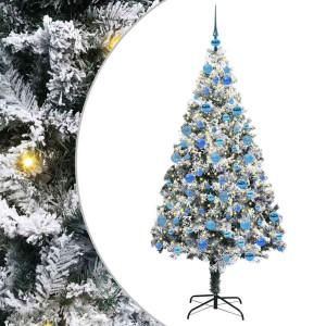 Árbol de Navidad artificial con 300 LED Verde 180 x 115 cm H