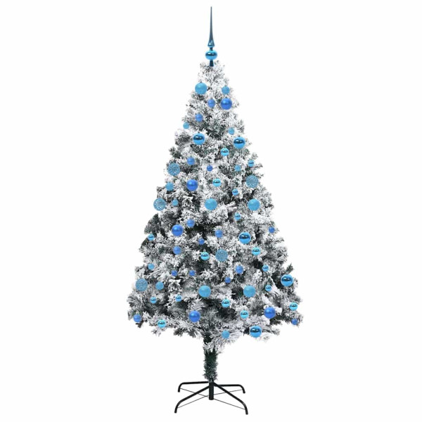 Árbol de Navidad artificial con 300 LED Verde 180 x 115 cm M 4
