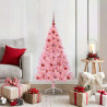 Árbol de Navidad Artificial Preiluminado Rosa 120 cm PVC 1