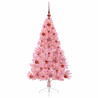 Árbol de Navidad Artificial Preiluminado Rosa 120 cm PVC 3