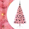 Árbol de Navidad Artificial Preiluminado Rosa 120 cm PVC 2