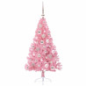 Árbol de Navidad Artificial Preiluminado Rosa 120 cm PVC 4