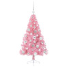 Árbol de Navidad Artificial Preiluminado Rosa 120 cm PVC 4