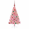Árbol de Navidad Artificial Preiluminado Rosa 120 cm PVC 3