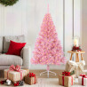 Árbol de Navidad artificial pre-iluminado Rosa 150 cm PVC 1