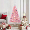Árbol de Navidad Artificial Preiluminado Rosa 150 cm PVC 1