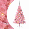 Árbol de Navidad Artificial Preiluminado Rosa 150 cm PVC 2