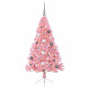 Árbol de Navidad Artificial Preiluminado Rosa 150 cm PVC 3