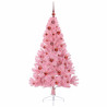 Árbol de Navidad Artificial Preiluminado Rosa 150 cm PVC 4