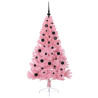 Árbol de Navidad Artificial Preiluminado Rosa 150 cm PVC 4
