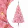 Árbol de Navidad Artificial Preiluminado Rosa 150 cm PVC 1