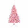 Árbol de Navidad Artificial Preiluminado Rosa 150 cm PVC 2