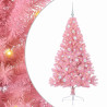 Árbol de Navidad Artificial Preiluminado Rosa 150 cm PVC 2