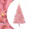 Árbol de Navidad Artificial Preiluminado Rosa 150 cm PVC 2