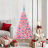 Árbol de Navidad Artificial Preiluminado Rosa 150 cm PVC 1