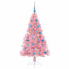 Árbol de Navidad Artificial Preiluminado Rosa 150 cm PVC 3