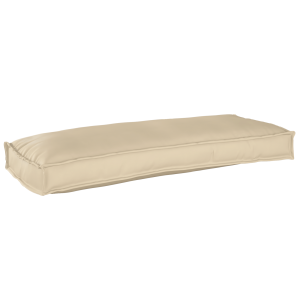 Juego de cojines de paleta 2 pcs Beige 100 x 40 x 8 cm H
