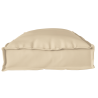 Juego de cojines de paleta 2 pcs Beige 100 x 40 x 8 cm 4