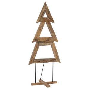 Árbol de Navidad Marrón 180 cm Madera de teca maciza H