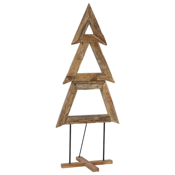 Árbol de Navidad Marrón 180 cm Madera de teca maciza M 2