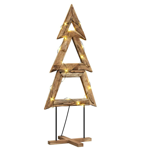 Árbol de Navidad Marrón 180 cm Madera de teca maciza M 3