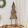 Árbol de Navidad Marrón 120 cm Madera de teca maciza 1