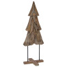 Árbol de Navidad Marrón 120 cm Madera de teca maciza 2