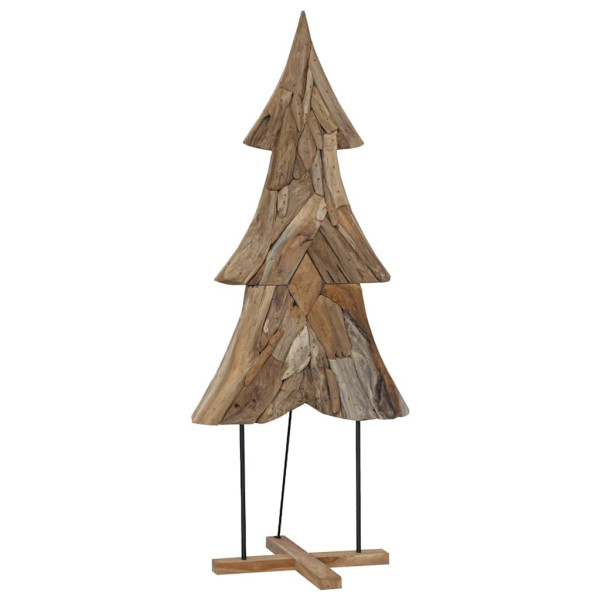 Árbol de Navidad Marrón 180 cm Madera de teca maciza M 2