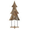 Árbol de Navidad Marrón 180 cm Madera de teca maciza 4