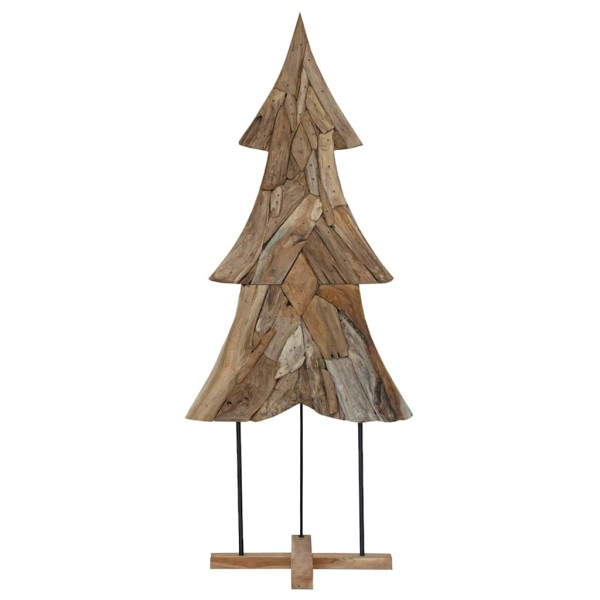 Árbol de Navidad Marrón 180 cm Madera de teca maciza M 5