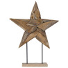 Estrella de Navidad Marrón 60 x 5 x 75 cm Madera de teca maciza 2