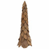 Árbol de Navidad Marrón 110 cm Madera de teca maciza 5