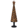 Árbol de Navidad Marrón 120 cm Madera de teca maciza 2