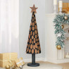 Árbol de Navidad Marrón 120 cm Madera de teca maciza 3