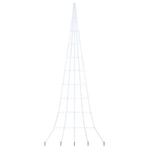 Árbol de Navidad LED con 276 LED Frío 511 cm Metal H