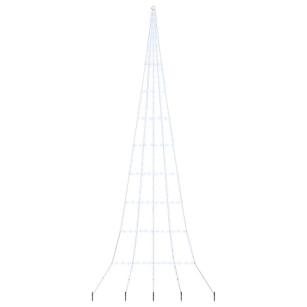 Árbol de Navidad LED con 276 LED Frío 511 cm Metal M 2