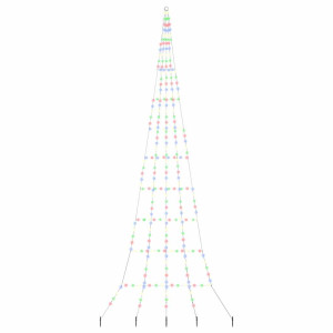 Árbol de Navidad LED con 276 LED Multicolor 511 cm Metal H