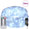 Luz de cuerda con 2400 LED Frío 100 m PVC 3