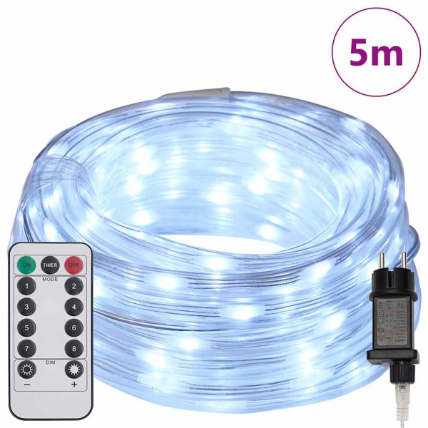 Luz de cuerda con 120 LED Frío 5 m PVC M 3
