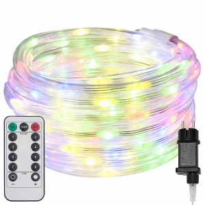 Luz de cuerda con 240 LED Multicolor 10 m PVC H