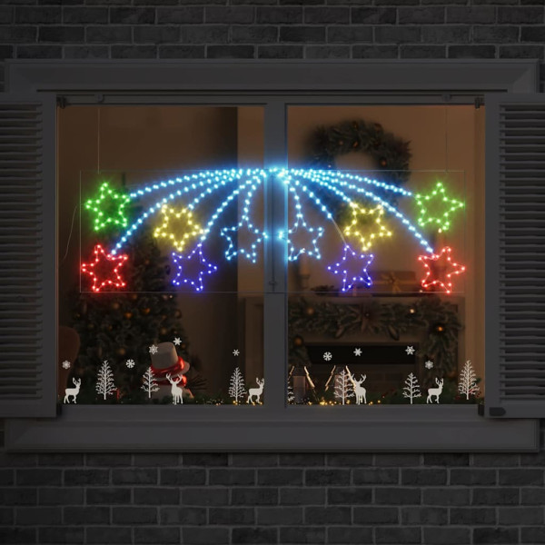 Estrella de Navidad con 432 LED Multicolor 180 x 57 cm PVC D