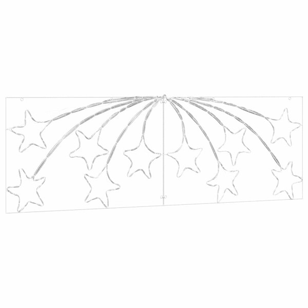 Estrella de Navidad con 432 LED Multicolor 180 x 57 cm PVC M 4