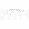 Estrella de Navidad con 432 LED Multicolor 180 x 57 cm PVC 4